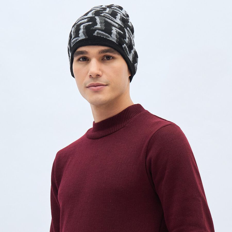 Men's Cap, काला, large image number null