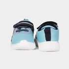 Boys' Light Blue Velcro Strap Sneakers, नीला, small