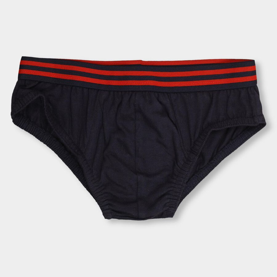 Boys' 100% Cotton Briefs, नेवी ब्लू, large image number null