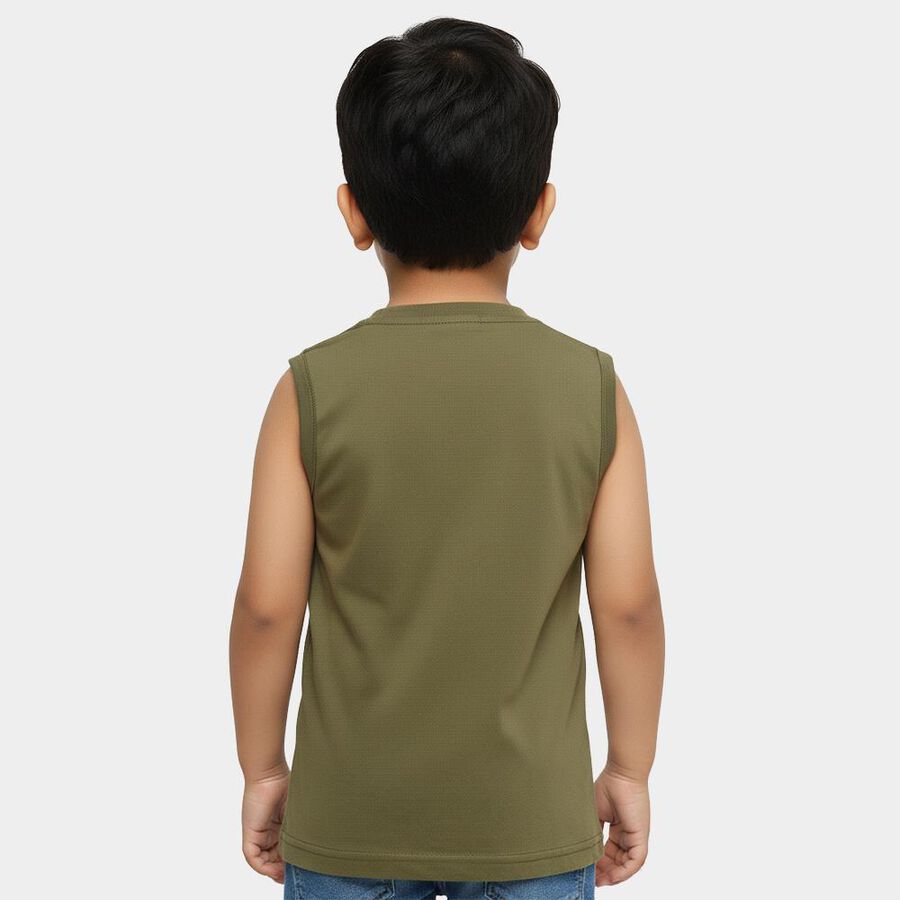 Boys' T-Shirt, Olive, large