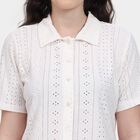 Ladies' Shirt , ऑफ व्हाइट, small