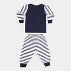 Infants Cotton Round Neck Baba Suit, Navy Blue, small image number null