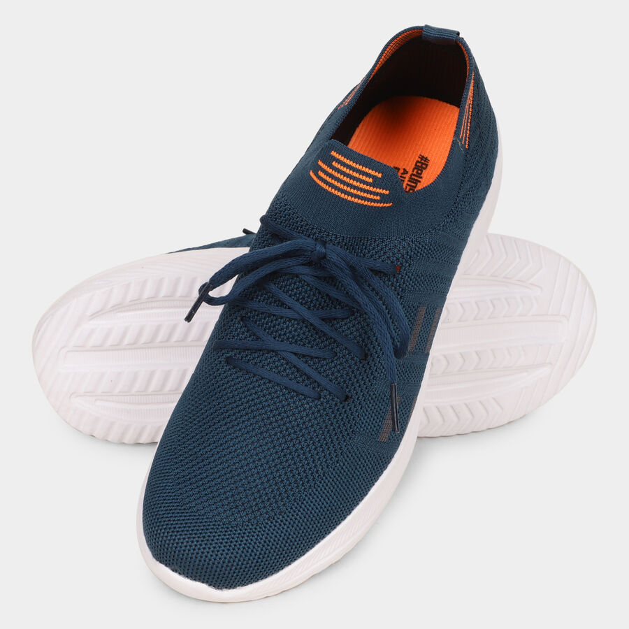 Men's Sports Shoes, Teal Blue, large image number null