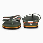 Men Olive Green Flip-Flop Slippers, Olive, small