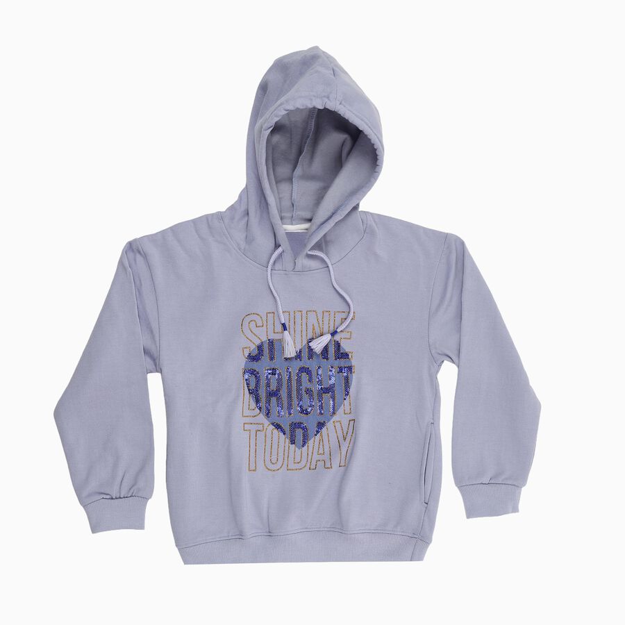 Girls' Sweatshirt, Light Blue, large image number null