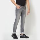 Overdyed 5 Pocket Slim Fit Jeans, Dark Grey, small image number null