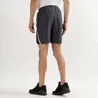 Men's Charcoal Grey Regular Fit Placement Printed Bermuda Shorts, Dark Grey, small image number null