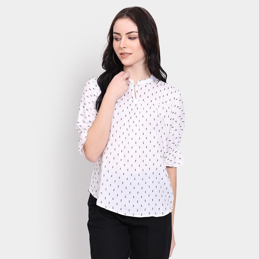 Ladies' Shirt, ऑफ व्हाइट, large