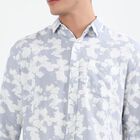 Men's Light Blue Cotton Classic Collar Casual Shirt, Light Blue, small image number null