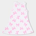 Girls' 100% Cotton Frock , Off White, small image number null