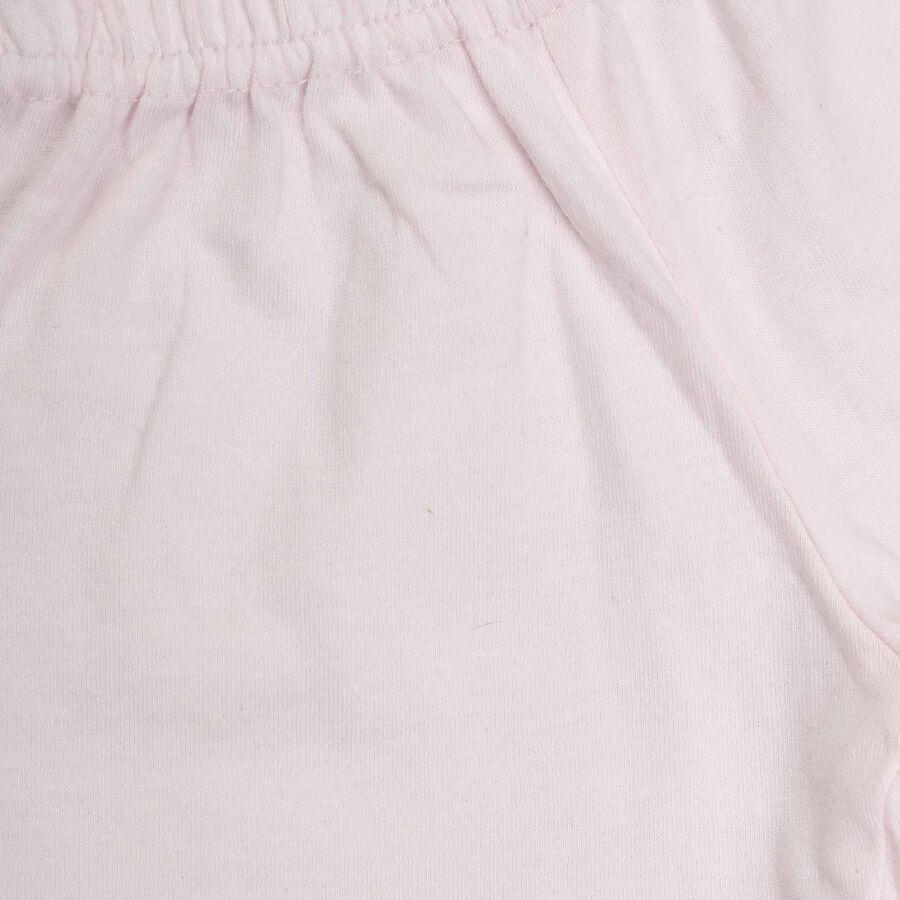 Infants Cotton Shorts Set, Light Pink, large image number null