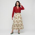 Women's Maroon Cotton Notch Neck Kurta, Maroon, small