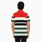 Boys Red and Green Polo Neck Casual T-Shirt, Red, small image number null