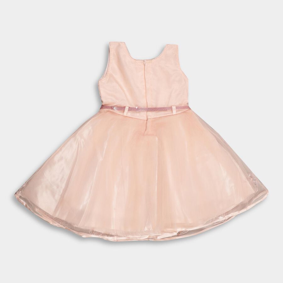 Girls' Frock , हल्का गुलाबी, large image number null