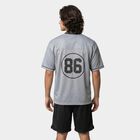 Men's Mid Blue V-Neck Regular Drifit T-Shirt, Mid Blue, small
