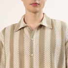 Men's Green Half Sleeve Spread Collar Casual Shirt, Light Green, small