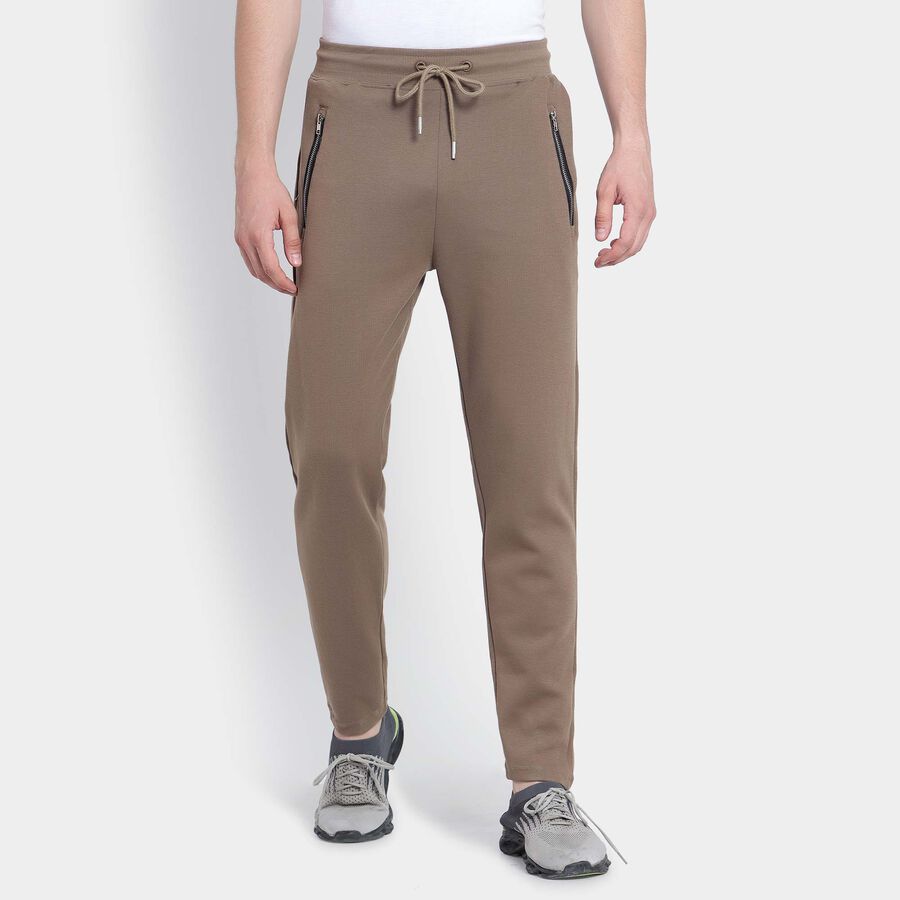 Solid Track Pants, Brown, large image number null
