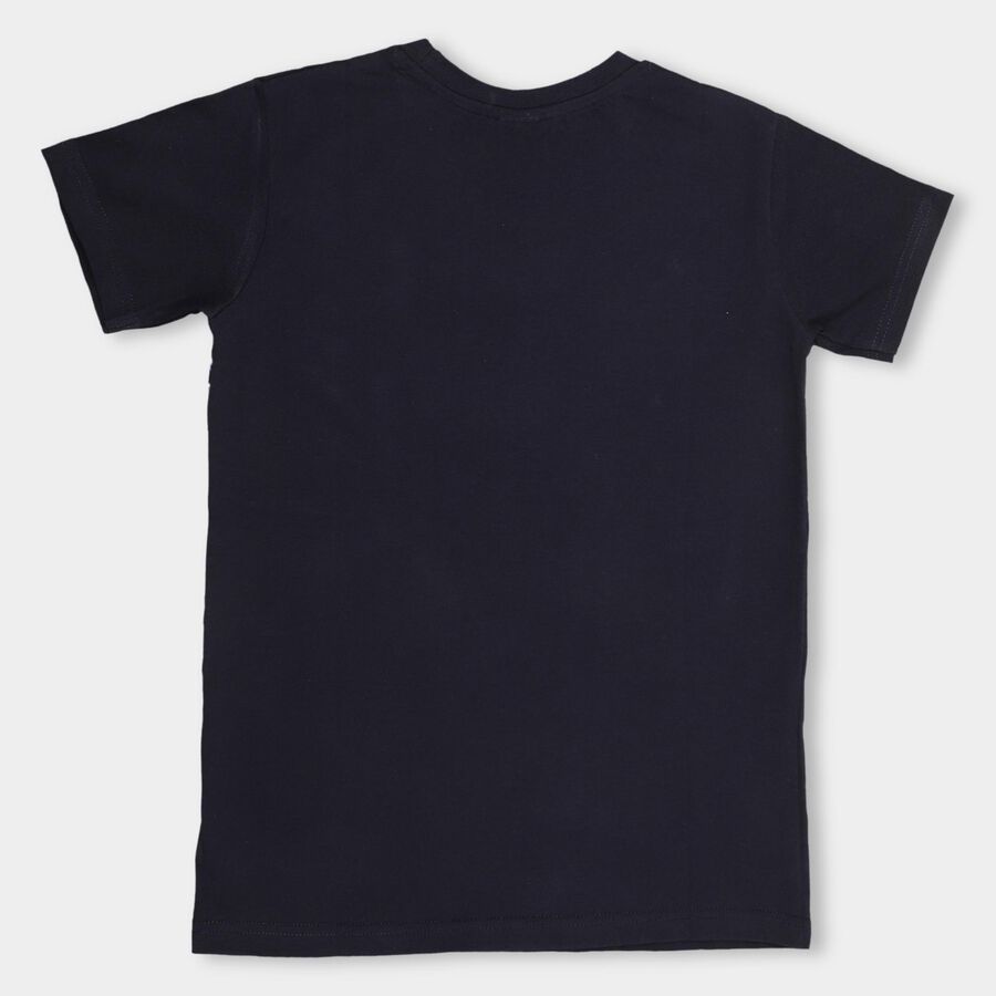 Boys' Half Sleeves T-Shirt, नेवी ब्लू, large image number null