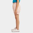 Girls' Pink Regular Fit Polka Dot Bloomers, हल्का गुलाबी, small
