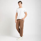 Cut & Sew Track Pants, Brown, small image number null