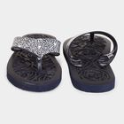 Womens Emboss Sliders, Navy Blue, small image number null