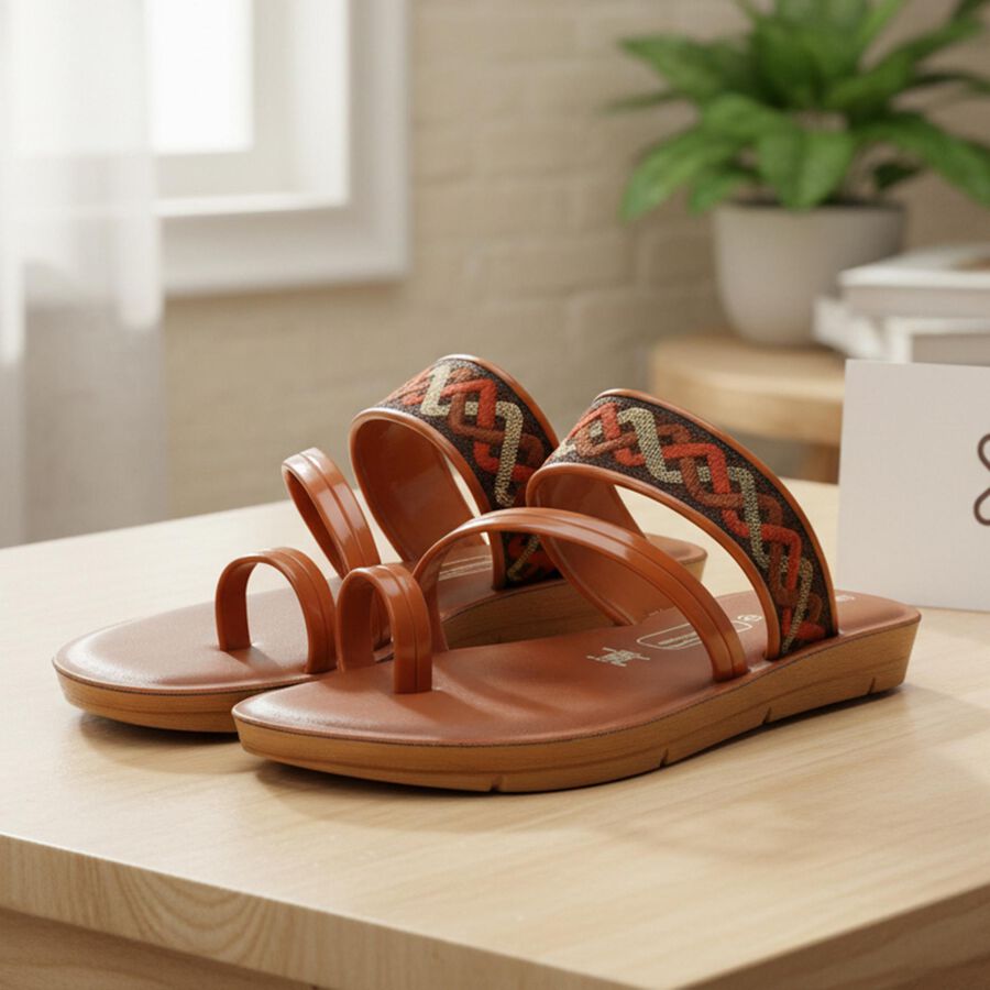 Ladies' Sandal, Tan, large