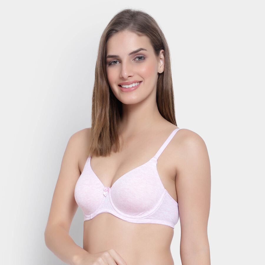 Solid Bra, Pink, large image number null