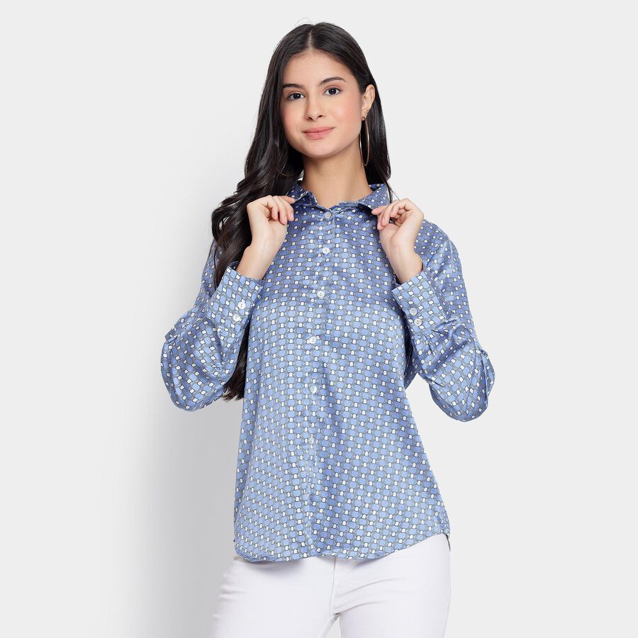 Ladies' Shirt, Dark Blue, large image number null