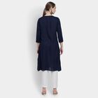 Ladies' Kurta , गहरा नीला, small image number null