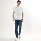 Men's Light Green Cotton Regular Collar Casual Shirt, Light Green, small image number null