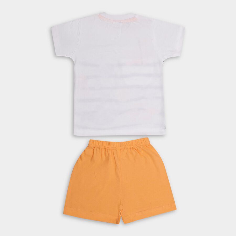 Infant Boys' 100% Cotton Baba Suit, नारंगी, large image number null