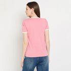 Ladies' Round Neck T-Shirt, हल्का गुलाबी, small image number null
