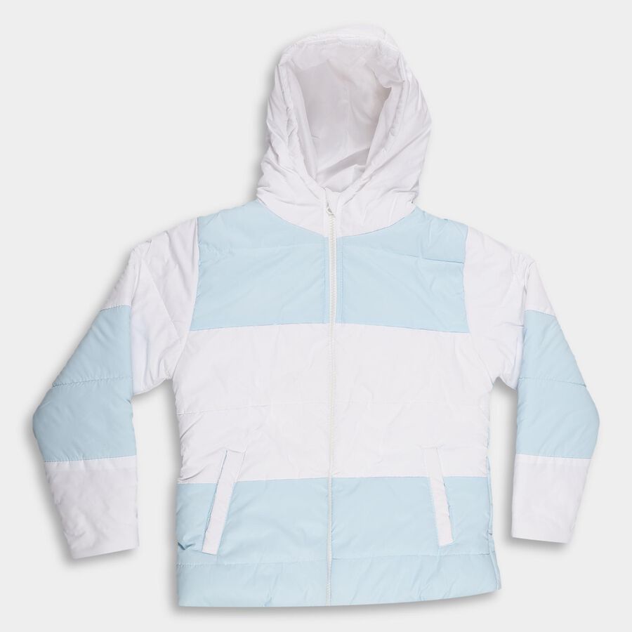 Girls' Jacket, हल्का नीला, large image number null