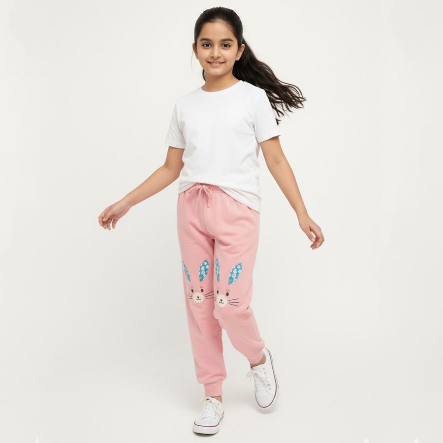 Girls' Pyjama, Light Pink, large image number null