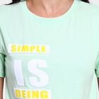 Ladies' 100% Cotton Round Neck T-Shirt , Light Green, small image number null