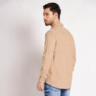 Cotton Solid Casual Shirt, Beige, small image number null