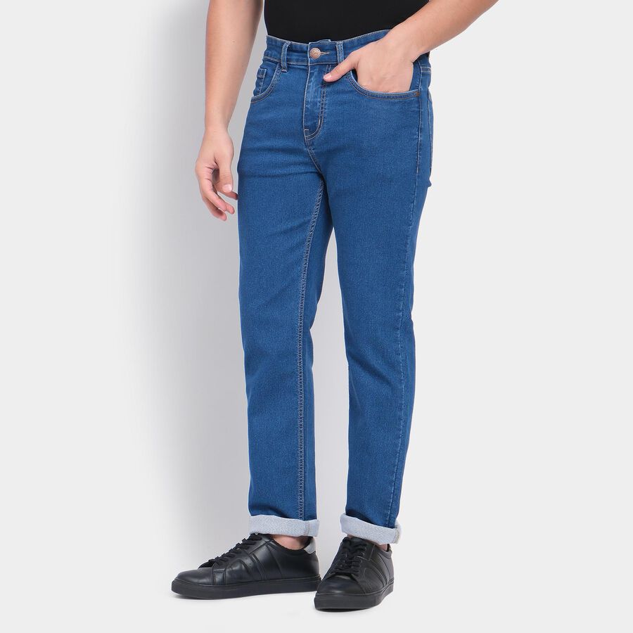 Men's Slim Fit Jeans , Mid Blue, large image number null