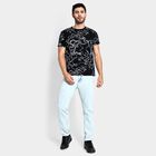 Men's 100% Cotton Round Neck Half Sleeves T-Shirt , Black, small image number null