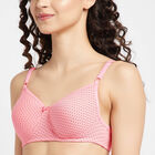 Printed Padded Bra, Light Pink, small image number null