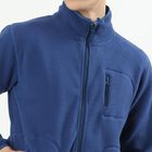 Men's Deep Steel Blue High Neck Casual Sweatshirt, टील ब्लू, small image number null