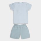 Infants' 100% Cotton Baba Suit , टील ब्लू, small image number null