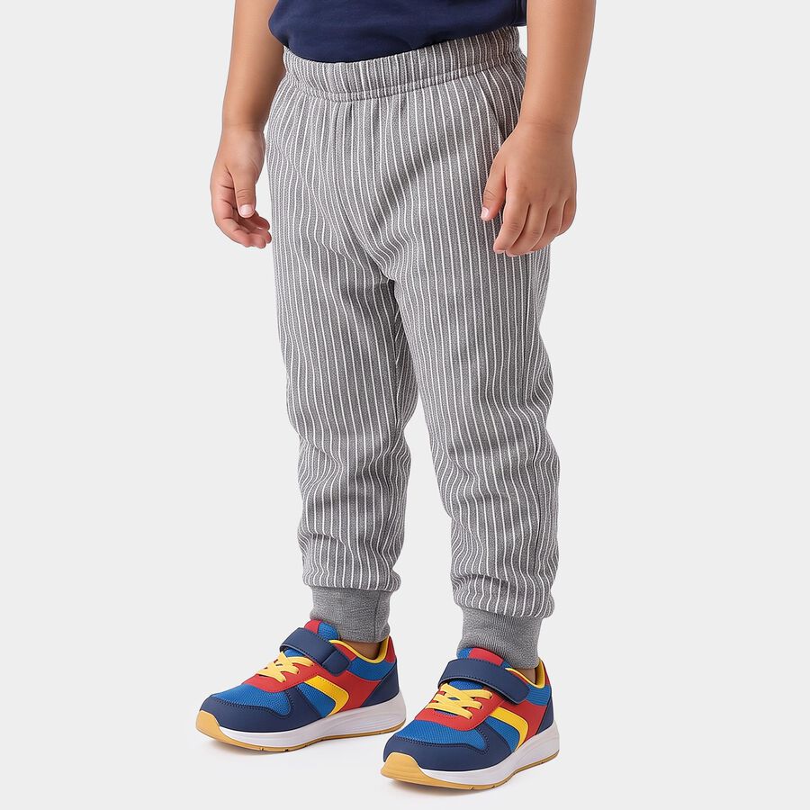 Boys' Grey Long Johns Thermal, मिश्रित हल्का ग्रे, large
