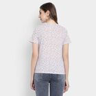 All Over Print Round Neck T-Shirt, White, small image number null