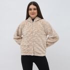 Women's Light Beige Hooded Casual Sweatshirt, Beige, small image number null