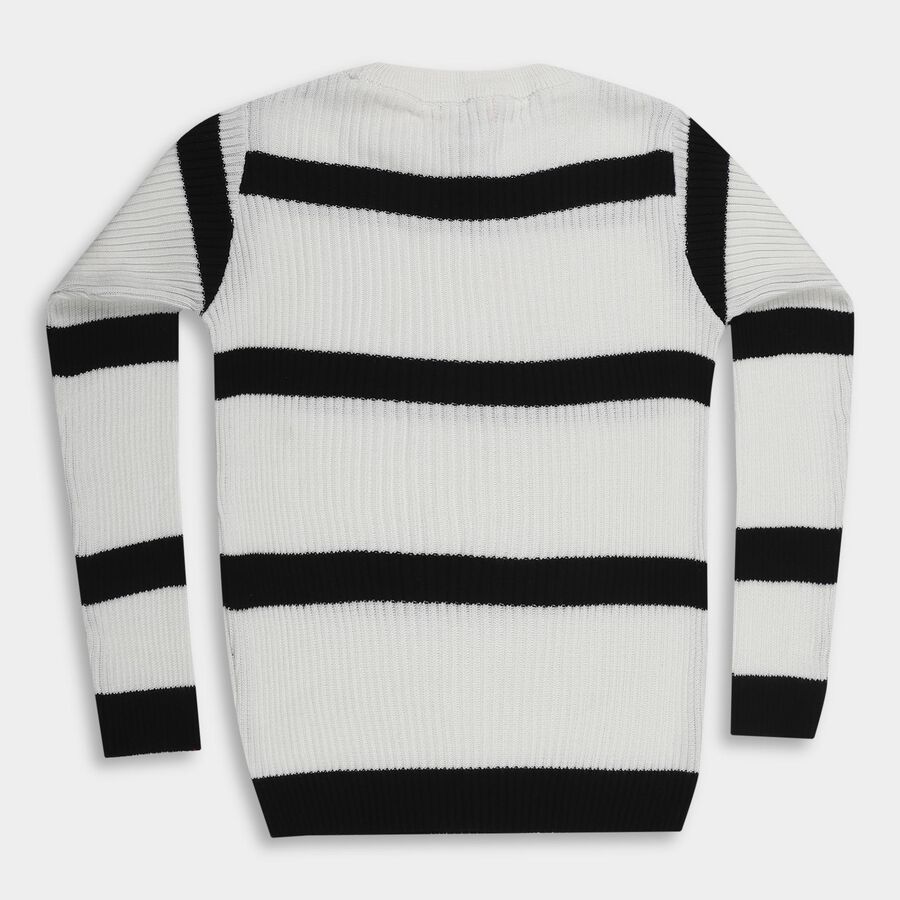Girls' Pullover, सफ़ेद, large image number null