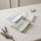 Men's Olive Green Striped Pack of 3 Handkerchief, ओलिव, small
