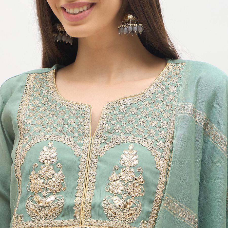 Ladies' Ethnic Set, Light Green, large image number null
