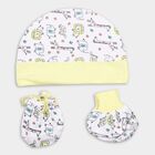 Infants' 100% Cotton Gift Set (Cap, Mittens, Booties), White, small