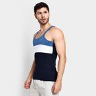 Men's 100% Cotton Gym T-Shirt , Navy Blue, small