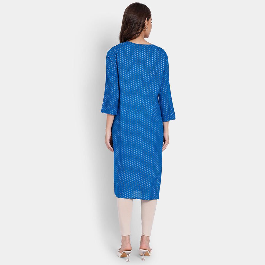 Ladies' Kurta, टील ब्लू, large image number null